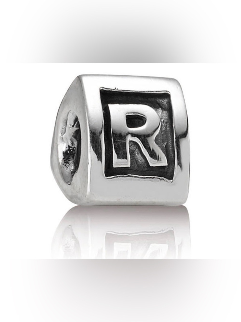 Authentic Pandora Retired Alphabet Letter ‘R’ S925 Ale Sterling Silver Charm